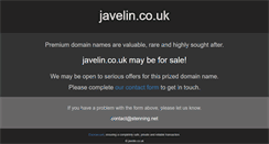 Desktop Screenshot of javelin.co.uk