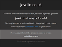 Tablet Screenshot of javelin.co.uk